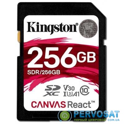 Карта памяти Kingston 256GB SDXC class 10 UHS-1 U3 (SDR/256GB)
