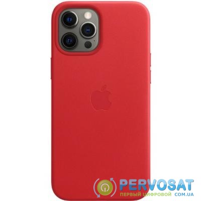Чехол для моб. телефона Apple iPhone 12 Pro Max Leather Case with MagSafe - (PRODUCT)RED (MHKJ3ZE/A)