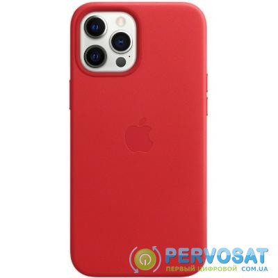 Чехол для моб. телефона Apple iPhone 12 Pro Max Leather Case with MagSafe - (PRODUCT)RED (MHKJ3ZE/A)