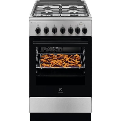 Плита Electrolux комбінована, 58л, 50x60см, конвекція, пара, нерж