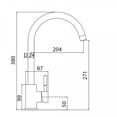 Набір кухонна Adamant Sun, штучний камінь, кругла, без крила, 510x200мм, чаша - 1, врізна, чорний + змішувач