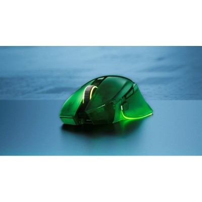 Миша Razer Basilisk V3 Pro 35K, RGB, USB-A/WL/BT, Phantom Green Ed.