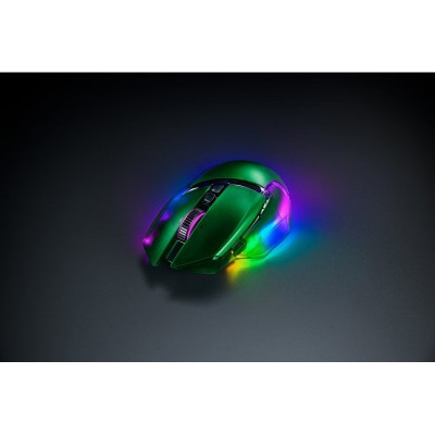 Миша Razer Basilisk V3 Pro 35K, RGB, USB-A/WL/BT, Phantom Green Ed.