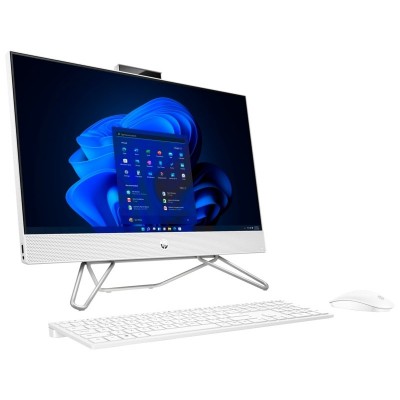 Комп'ютер персональний моноблок HP 240-G9 23.8&quot; FHD IPS AG, Intel i3-1215U, 8GB, F256GB, UMA, WiFi, кл+м, 2р, DOS, білий