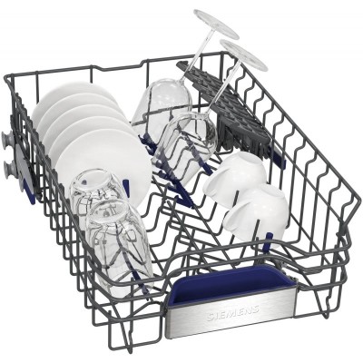 Посудомийна машина Siemens вбудована, 10компл., A+, 45см, дисплей, 3й кошик, Zeolith, білий