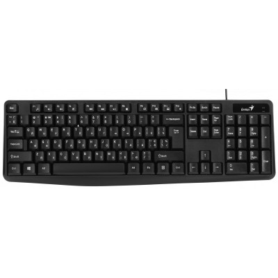 Клавіатура мембранна Genius KB-117, 104key, USB-A, EN/UKR/RU, чорний