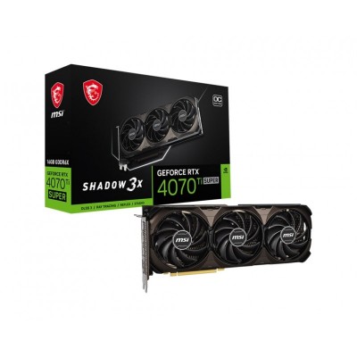 Відеокарта MSI GeForce RTX 4070 Ti SUPER 16GB GDDR6X SHADOW 3X OC