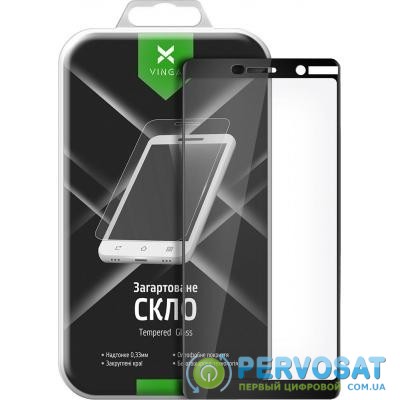 Стекло защитное Vinga для Nokia 7 Plus (Black) (VTPGS-N7PB)