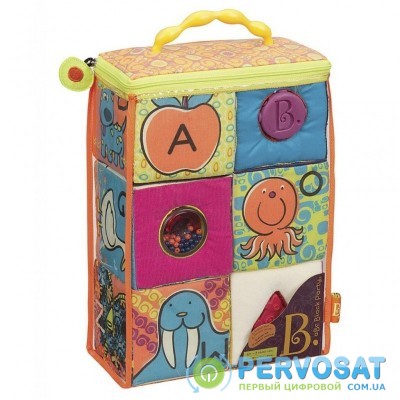 Развивающая игрушка Battat мягкие кубики-сортеры ABC (BX1477Z)