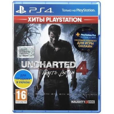 Игра SONY Uncharted 4: Путь вора [PS4, Russian version] Blu-ray диск (9420378)