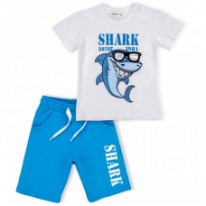 Набір дитячого одягу Breeze з акулою в окулярах (10931-128B-beige) Набір дитячого одягу Breeze з акулою в окулярах (10931-128B-beige)