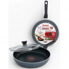 Сковорода з кришкою Tefal Generous Cook, 24см, алюміній, бакеліт, скло, чорний Сковорода з кришкою Tefal Generous Cook, 24см, алюміній, бакеліт, скло, чорний