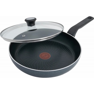 Сковорода з кришкою Tefal Generous Cook, 24см, алюміній, бакеліт, скло, чорний