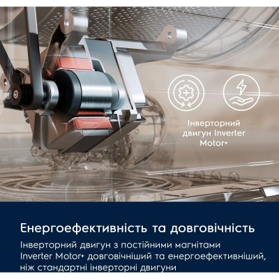 Пральна машина Electrolux фронтальна, 8кг, 1400, A, 58см, дисплей, інвертор, білий Пральна машина Electrolux фронтальна, 8кг, 1400, A, 58см, дисплей, інвертор, білий