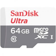 Карта пам'яті SANDISK 64GB microSD class 10 Ultra Light (SDSQUNR-064G-GN3MN)