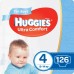 Подгузник Huggies Ultra Comfort Box 4 для мальчиков (8-14 кг) 126 шт (5029053546889)