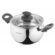 Каструля Ardesto Gemini Cremona, скляна кришка, 3.0 л, нержавіюча сталь Каструля Ardesto Gemini Cremona, скляна кришка, 3.0 л, нержавіюча сталь