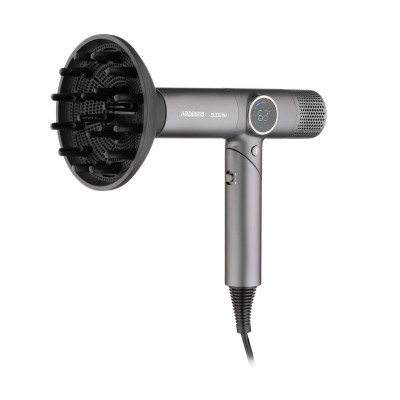 Фен ARDESTO Stein, 1600Вт, 2 швидкості, 4 темп.режима, сірий Фен ARDESTO Stein, 1600Вт, 2 швидкості, 4 темп.режима, сірий