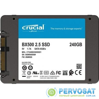 Накопитель SSD 2.5" 240GB MICRON (CT240BX500SSD1)