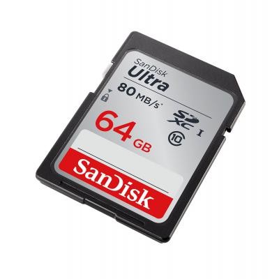 Карта памяти SANDISK 64GB SDXC Class 10 UHS-I (SDSDUNC-064G-GN6IN)