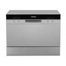 Посудомийна машина Hansa настільна, 6компл., A+, 55см, дисплей, сріблястий