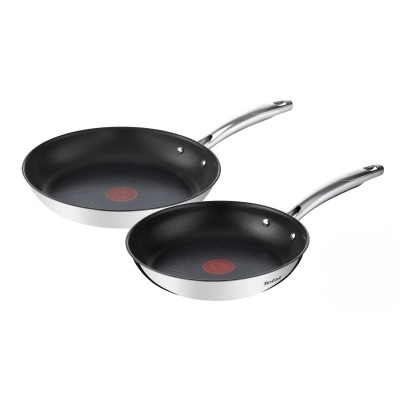 Набір сковород Tefal Duetto+, 2шт, 24/28см, нержавіюча сталь