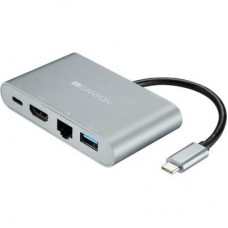 Порт-реплікатор CANYON Docking Station with 5 ports, Type C, Input 100-240V, Output (CNS-TDS04DG) Порт-реплікатор CANYON Docking Station with 5 ports, Type C, Input 100-240V, Output (CNS-TDS04DG)