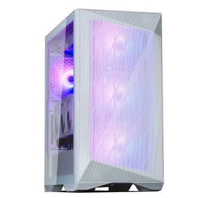 Корпус Zalman Z9 Iceberg MS без БЖ, 2xUSB3.0, 2xUSB2.0, 1xUSB 3.1 Gen2 Type-C, 4x140мм ARGB, VGA 390мм, LCS ready, TG Side Panel, EATX, білий