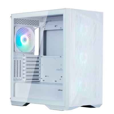 Корпус Zalman Z9 Iceberg MS без БЖ, 2xUSB3.0, 2xUSB2.0, 1xUSB 3.1 Gen2 Type-C, 4x140мм ARGB, VGA 390мм, LCS ready, TG Side Panel, EATX, білий