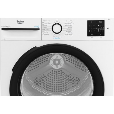 Сушильна машина Beko тепловий насос, 7кг, A++, 54.5см, дисплей, ф-ція ПАР, білий