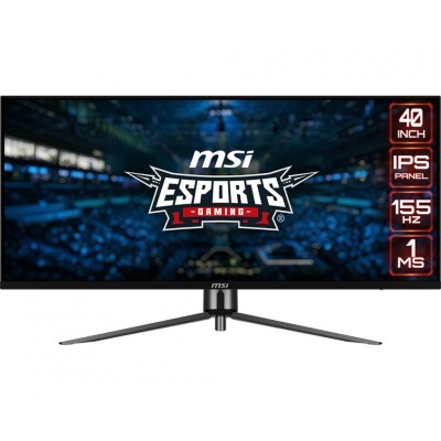 Монітор MSI 40" MAG401QR 2xHDMI, DP, USB-C, 2xUSB, Audio, IPS, 3440x1440, 21:9, 155Hz, 1ms, sRGB 118%, AdaptiveSync, HDR400