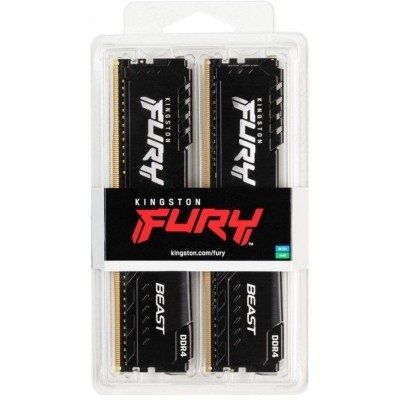 Пам'ять ПК Kingston DDR4 16GB KIT (8GBx2) 3200 FURY Beast