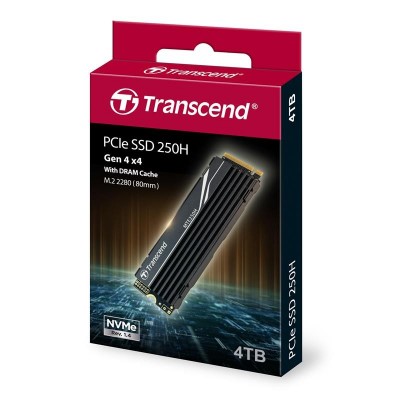Накопичувач SSD Transcend M.2 4TB PCIe 4.0 MTE250H + радіатор