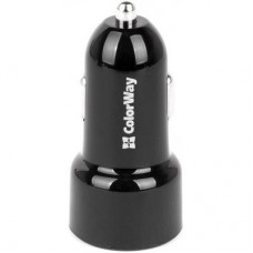 Зарядний пристрій ColorWay 2USB QC 3.0 + 2.4A black (CW-CHA008-BK) Зарядний пристрій ColorWay 2USB QC 3.0 + 2.4A black (CW-CHA008-BK)