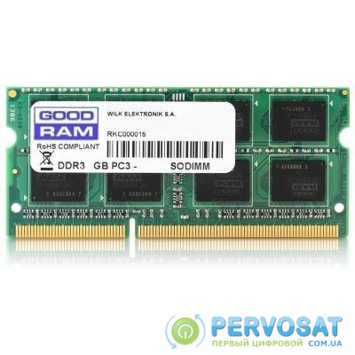 Модуль памяти для ноутбука SoDIMM DDR3L 8GB 1600 MHz GOODRAM (GR1600S3V64L11/8G)