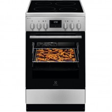 Плита Electrolux електрична склокерамічна, 57л, 50x60см, дисплей, конвекція, нерж