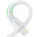 Зарядное устройство T-PHOX Mini 12W 2.4A + Lightning cable 1.2m (White) (Mini(W)+Lightning)