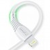 Зарядний пристрій T-PHOX Mini 12W 2.4A + Lightning cable 1.2m (White) (Mini(W)+Lightning)