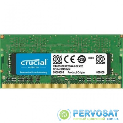 Модуль памяти для ноутбука SoDIMM DDR4 4GB 2666 MHz MICRON (CT4G4SFS8266)
