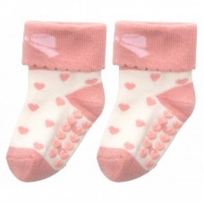 Шкарпетки Bross махрові з сердечками (22690-1G-pinkcream) Шкарпетки Bross махрові з сердечками (22690-1G-pinkcream)
