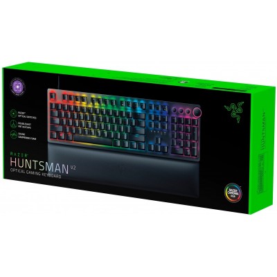 Клавіатура ігрова Razer Huntsman V2 Purple Switch USB RU Black