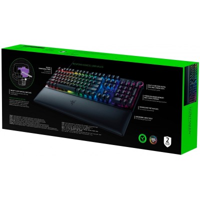 Клавіатура ігрова Razer Huntsman V2 Purple Switch USB RU Black