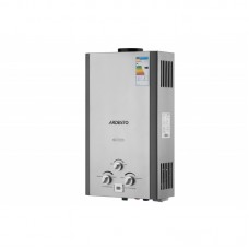 Газова колонка Ardesto X1, 10 л/хв., 20 кВт, розпалювання від батарейок, дисплей, нерж. сталь Газова колонка Ardesto X1, 10 л/хв., 20 кВт, розпалювання від батарейок, дисплей, нерж. сталь