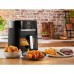 Мультипіч Moulinex Easy Fry&Grill Window, 1550Вт, чаша-4.2л, сенсорне керув., 8 програм, з віконцем, пластик, чорний