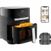 Мультипіч Moulinex Easy Fry&Grill Window, 1550Вт, чаша-4.2л, сенсорне керув., 8 програм, з віконцем, пластик, чорний