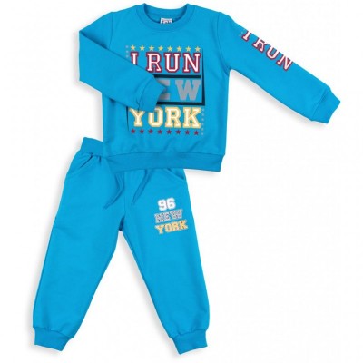 Набор детской одежды Breeze "I RUN NEW YORK" (8278-104B-blue)