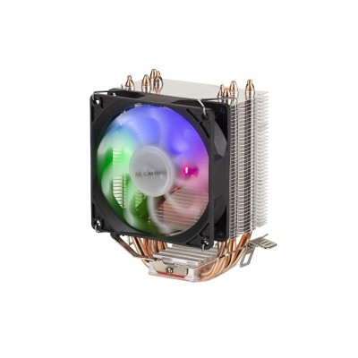 Процесорний кулер 2E GAMING AIR COOL (AC90D4) RGB,775,115X,1366, FM1,FM2,AM2,AM2+,AM3,AM3+,AM4, 120мм,TDP 130W