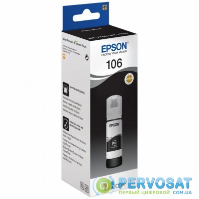 Контейнер с чернилами EPSON 106 black (C13T00R140)