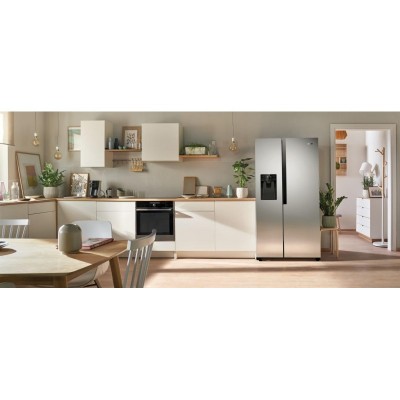 Холодильник Gorenje SBS, 179x68x91см, 2 дв., Х- 368л, М- 167л, A+, NF Plus, Інвертор, диспенсер, льодоген, Дисплей, сірий