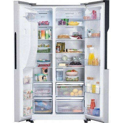 Холодильник Gorenje SBS, 179x68x91см, 2 дв., Х- 368л, М- 167л, A+, NF Plus, Інвертор, диспенсер, льодоген, Дисплей, сірий